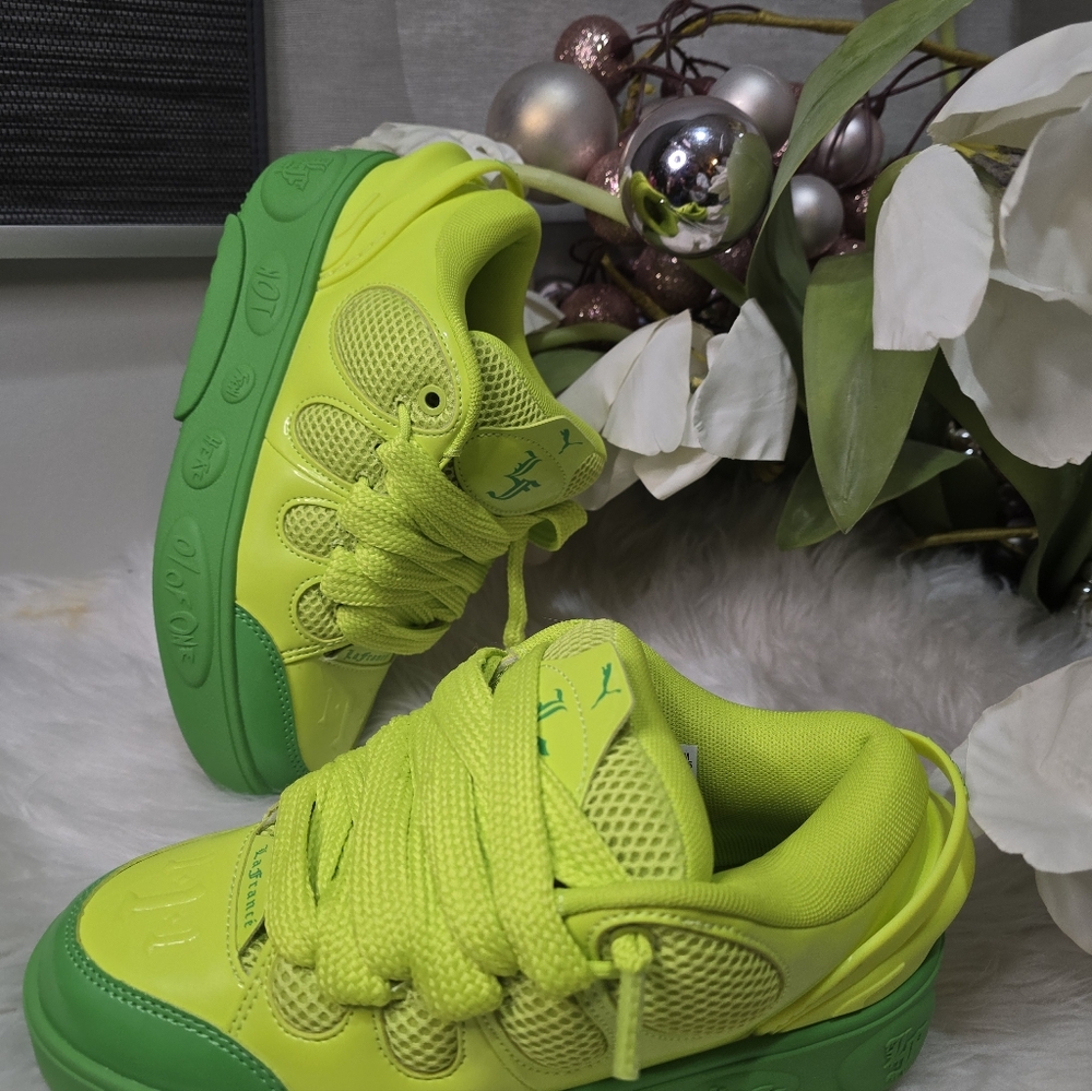 PUMA x Lamelo Ball LaFrance Assist Lifestyle Shoes womens Green Lime Grinch New - Picture 3 of 12